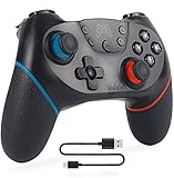 【Hohe Leistung】 Dieser Switch-Controller für Nintendo unterstützt die Gyro-Achsenfunktion und die Vibrationsfunktion mit zwei Motoren. Vibrations-Feedback bietet Ihnen ein überzeugendes Spielerlebnis. Die superempfindliche Tastenerkennung bietet ein genaues Spielerlebnis. Zwei analoge Sticks und Erweiterungsauslöser sorgen für eine präzise Bewegungssteuerung.
