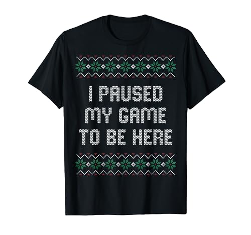 Ugly Christmas Sweater Gaming Gamer Regalo Navidad Camiseta