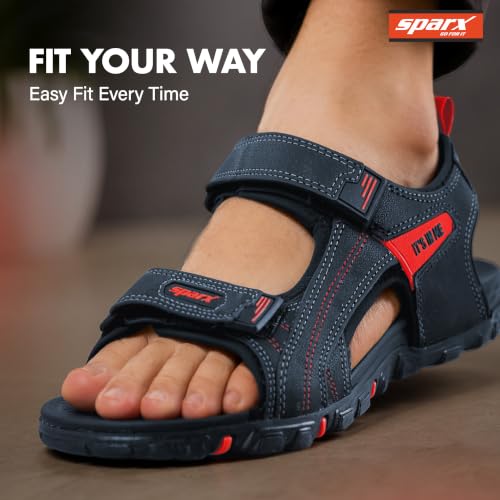 Image of SPARX Outdoor Sandals for Men - Adjustable, Comfort Velcro closure Sandals with Cushioned Footbed, Secure Fit, Durable Sole & All-Day Walking Comfort