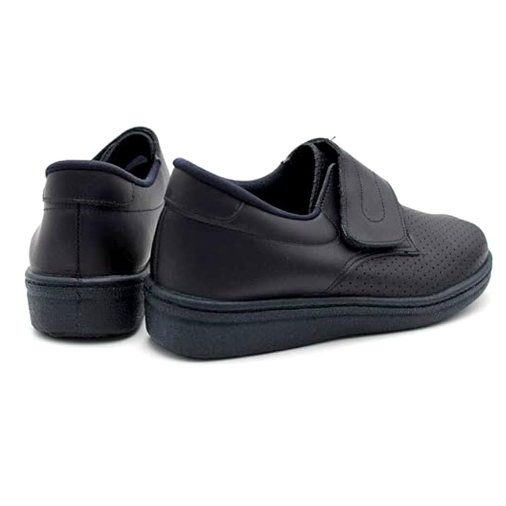 Zueco Cerrado Hombre Tira Adhesiva Piel peforada - 293 para: Hombre