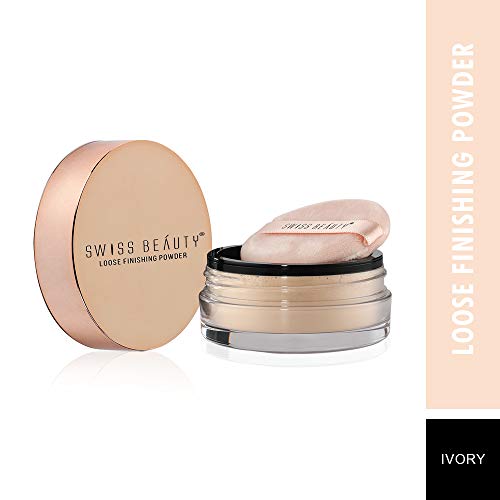 Image of Swiss Beauty Ultra Fine Loose Finish Powder, Face Makeup, Shade-05 Ivory, 8gm
