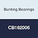 Bunting Bearings CB162006 Sleeve (Plain) Bearings, Cast Bronze C93200 (SAE 660), 1" Bore x 1-1/4" OD x 3/4" Length (Pack of 3)