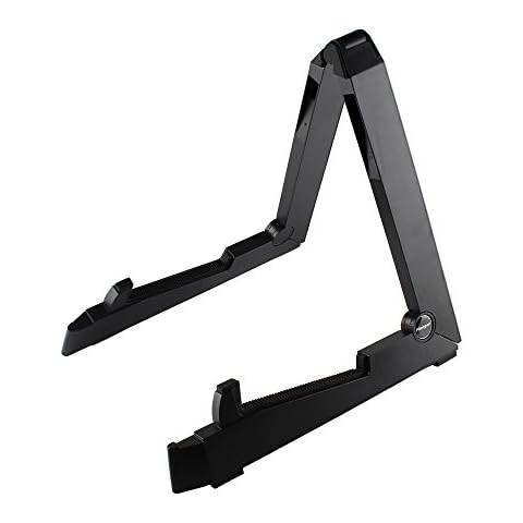Flanger Guitar Stand Foldable, A-Frame Instrument Stand Excellent Anti-slip Stability, Portable ABS Guitar Stand for All Size Acoustic Guitar, Electric Guitar, Bass, Ukulele, Banjo, etc. FL-01P Cover