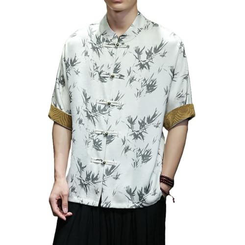Chemise homme style chinois rétro pour les journées d'été