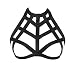 Jelinda Women Harness Elastic Cupless Cage Bra Hollow Out Strappy Crop Top-SY09