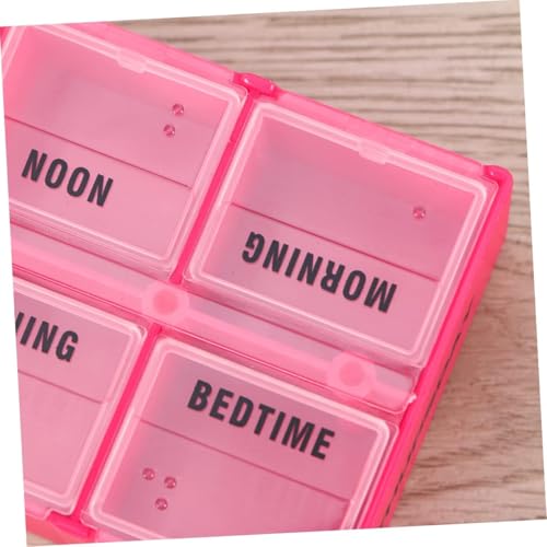 Image of 7 28 Storage Box Pill Drawer Green Medicine Organizer Weekly Pill Box | 01 Pcs