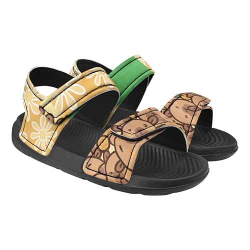 andals for Kids Girls Summer Shoes Causal Sport Athletic Outdoor Sandals with Adjustable Strap EVA Flat Shoes for Summer - Main Image