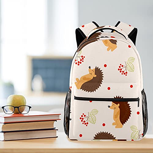 Mochila para portátil bolsas de viaje con estampado de erizo para hombres y mujeres 6