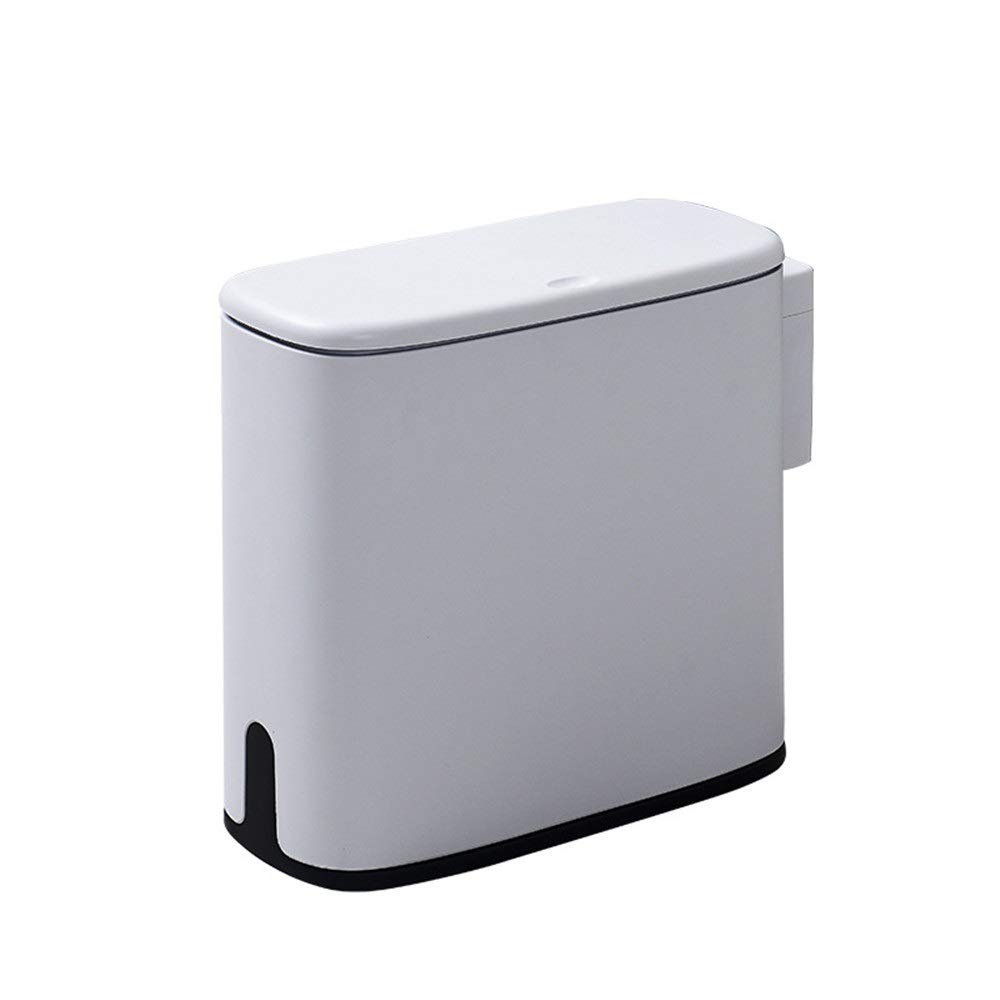 Poubelle Cuisine 10L, Poubelle Tri Selectif, Poubelle Rectangulaire, Doublure Amovible, Poubelle En Plastique Pour Cuisines, Salons, Chambres, Salles De Bains, Toilettes, Bureaux, Hôtels