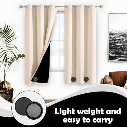 18 Pcs Magnetic Shower Curtain Weights, Strong Shower Curtains Magnets Curtain Weights Bottom No Sew, Outdoor Heavy Duty Curtain Liner Magnets for Curtains Drapery Tablecloth Refrigerator Flag (Black) - Image 4