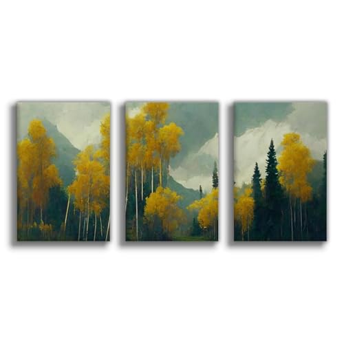 Poster paysage forestier toile tendue NFFBGFD art mural qualitatif