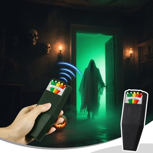 Detector de medidor EMF de 5 LED para caza de fantasmas e inspección del hogar, pack de 2 5