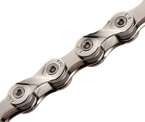 Cadena kmc x9 114 eslabones 9v. cromado