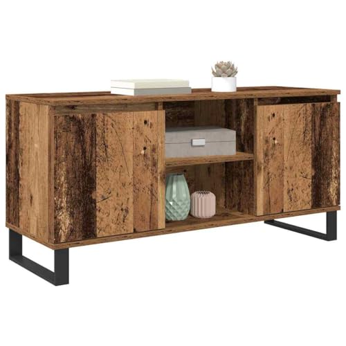 vidaXL TV-Schränk Altholz 104 x 35 x 50 cm Holzwerkstoff, Moderner...