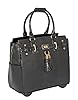 JKM & Company Rolling Laptop Bag for Women | Designer Wheeled Briefcase | Fits 13-17" Laptops | Office Travel Computer Case (Barrington)