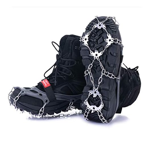 Ice Traction Cleats Ice Snow Grips Crampons with 13 Or 19 Shoe Spikes for Walking, Jogging, Climbing and Hiking