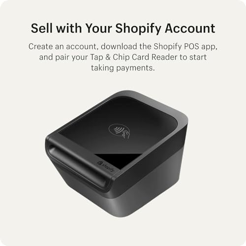 Shopify Tap & Chip Card Reader with Dock - Wireless Credit Card Reader for Retail Payments | Mobile & Countertop POS