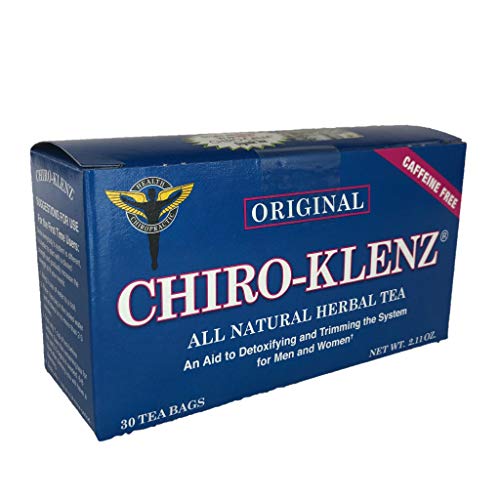 Chiro-Klenz All Natural Herbal Tea -Original Flavor | Detox, Cleansing Tea | Supports Weight Loss | Relieves Constipation | All Natural, Caffeine Free 30 Teabags Chiro-Klenz All Natural Herbal Tea -Original Flavor | Detox, Cleansing Tea | Supports Weight Loss | Relieves Constipation | All Natural, Caffeine Free 30 Teabags