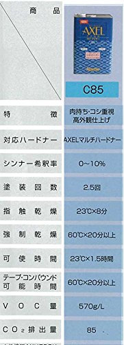 Amazon.co.jp: イサム塗料 アクセル401 C85クリヤー 3.5L : DIY・工具