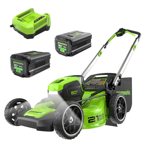 Greenworks 80V 21' Brushless Cordless (Push) Lawn Mower...