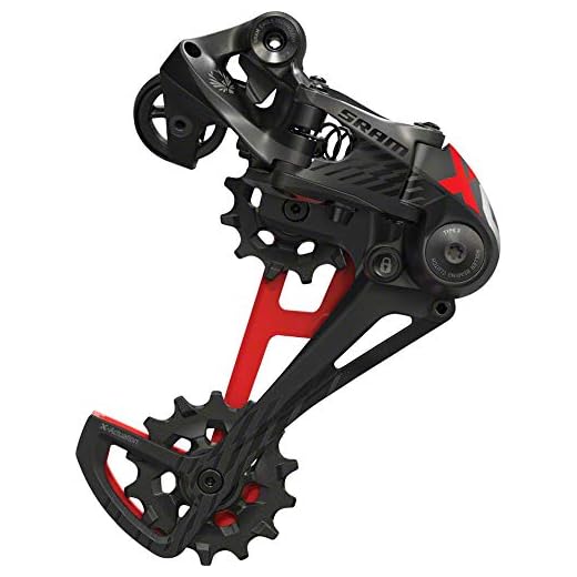 Sram X01 Eagle Type 3 - Cambio de marchas trasero, 12 velocidades, unisex, color negro y rojo