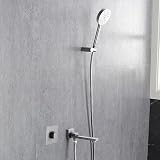 Rubinetto Miscelatore per Vasca E Doccia Rubinetti per Vasca con Miscelatore A Incasso Rubinetto per Acqua Calda E Fredda Rubinetto per Vasca con Beccuccio Girevole A 90° Cromato