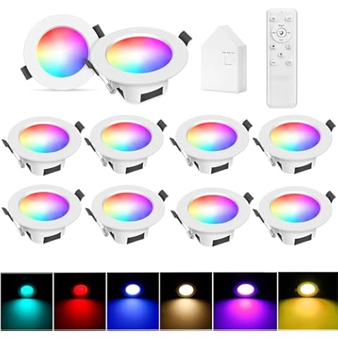 GEYUEYA Home Bluetooth RGBWC Ceiling Lights Cover