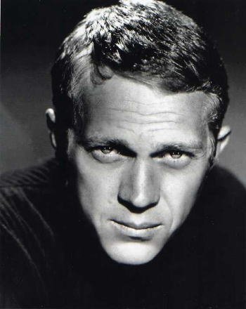 Amazon.co.jp: ブロマイド写真☆スティーブ・マックイーン/白黒アップ