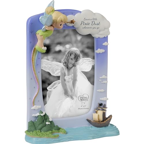 Precious Moments Disney Tinker Bell Resin/Glass Photo Frame | Keepsake Collectible Picture Holder | Hand-painted Disney Peter Pan Décor | Thoughtful Anniversary, Birthday, and Holiday Gift - Image 4