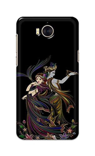 Image of Lord Radha and Krishna Hard Back Case Cover for Huawei Y5 (2017) / Huawei Y6 (2017) / Nova Young, MYA-L03 /L23, L02 /L22 Back Cover -(J5) VNS2223