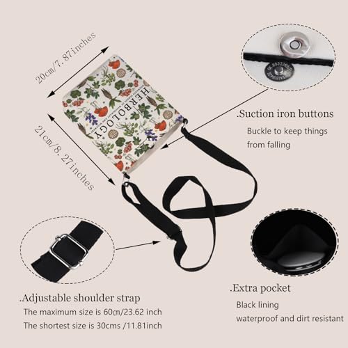 TOBGBE Herbology Plant Magic Crossbody Bag Magical Wizard World Gift For Book Fans Herbology Decor Pouch Bag2