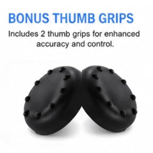 Image of TMG X Series X /S Controller Skin,Anti-Slip Protector Set Compatible with X Series X /S Controller-Silicone Cover with 2 Thumb Grips Caps (Black)