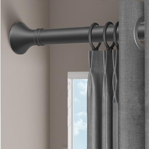 Barre de douche sans perçage pour fixer un rideau ou dressing modulable gris