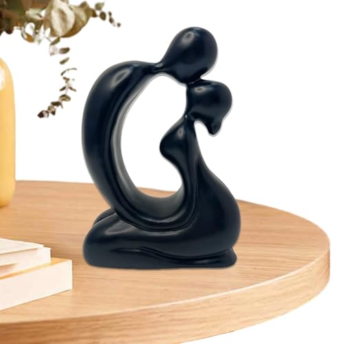 ETUCYNG Figuras de boda - Escultura decorativa de resina para parejas, escultura decorativa con diseño abstracto para novios, compromisos, dormitorios, casa, regalo de cumpleaños ETUCYNG Figuras de boda - Escultura decorativa de resina para parejas, escultura decorativa con diseño abstracto para novios, compromisos, dormitorios, casa, regalo de cumpleaños