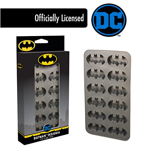 Bandeja para cubos de hielo Batman goma moldeada gris miniatura 6