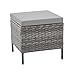 SVITA Madison Rattan-Lounge Polyrattan Ecksofa Gartenmöbel-Set Sofa Garnitur Couch-Eck Grau
