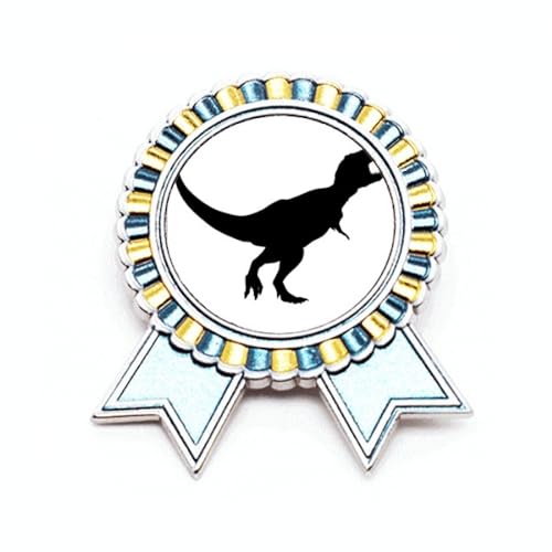 Broche Dinosaure Noir comme un badge de victoire unique à offrir