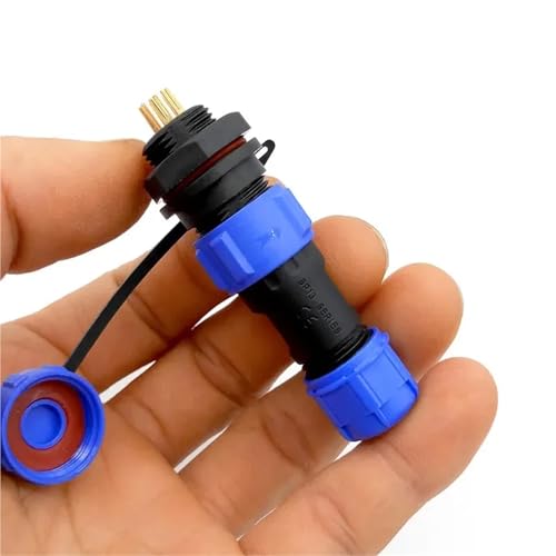 Conector SP13 IP68 estanco de 4 pines con prensaestopas PG9 modelo SP1312 impermeable 5