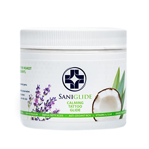 SaniGlide Tattoo Aftercare Glide - Tattoo Lubricant and Moisturizer - Use During and After the Tattooing Process - 4 Ounce