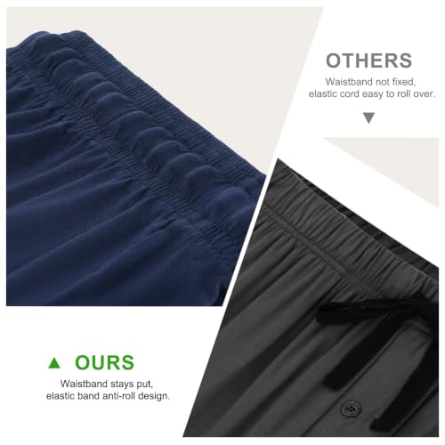 IGOLUMON Mens Pajama Shorts 3-Pack, Soft Bamboo Rayon Mens Sleeping Shorts by IGOLUMON - Image 6