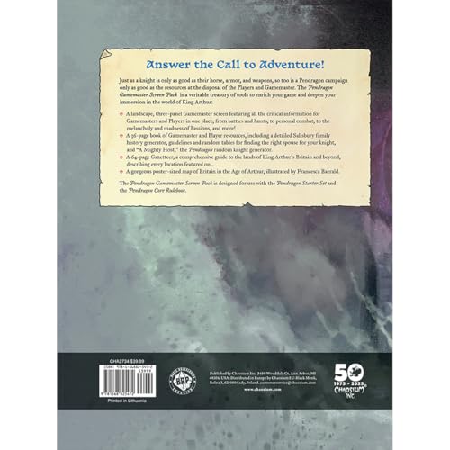 Pendragon: Gamemaster Screen Pack image 5