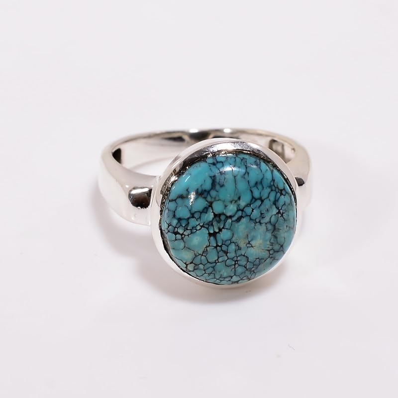 Bague turquoise argent faite main bague de déclaration femme