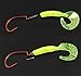 Honbay 100pcs Spring Twist Lock Fishing Hook Centering Pin for Soft Lure Bait Worm Crank