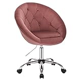 Ergonomisches Design: Der Stuhl hat eine ergonomische Form, damit Sie mit der bequemsten Haltung darauf sitzen können und Ihr Körper sich besser entspannen kann. Einfache Mobilität durch Rollen aus Kunststoff. Hochwertiges Fußkreuz aus verchromtem Stahl, sehr stabil.