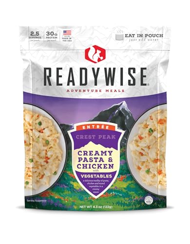 READYWISE Creamy Pasta & Chicken Adventure Meal, 2 Servings