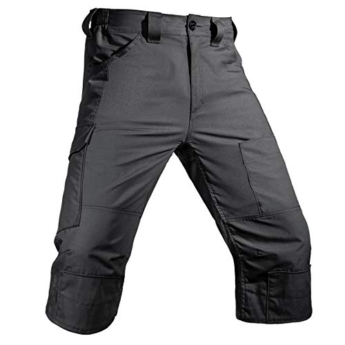 FREE SOLDIER Men's Capri Shorts Pants Casual Loose Fit Water Resistant Work Hiking