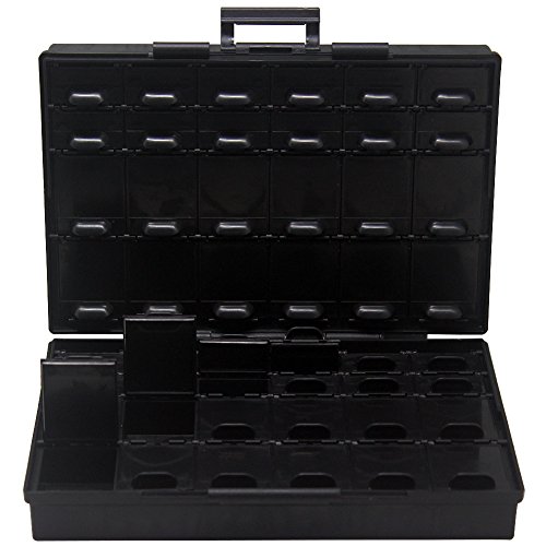 AideTek BOXALL48 48-Compartment ESD-Safe Organizer