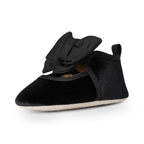 Amazon Essentials x Sofia Grainge Baby Girls Mary Jane Shoes with Bow Detail Black 1 Infant