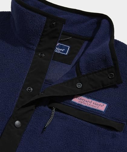 Image of vineyard vines Color-Blocked Harbor 1 /4 Snap