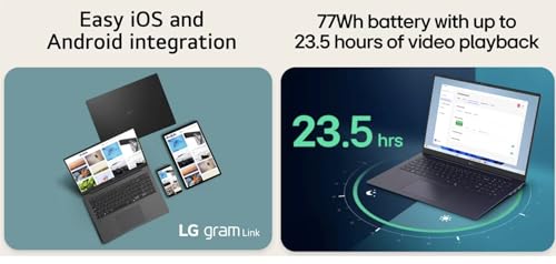 Image of LG gram Ultra-Light Laptop 17.0 inch Touchscreen IPS WQXGA Display | Intel Ultra 7-258V, 32GB LPDDR5X, 2TB SSD, Intel Arc 140V, Backlit KB, Thunderbolt 4, WiFi 7, Windows 11 Pro w / DKZ Hub